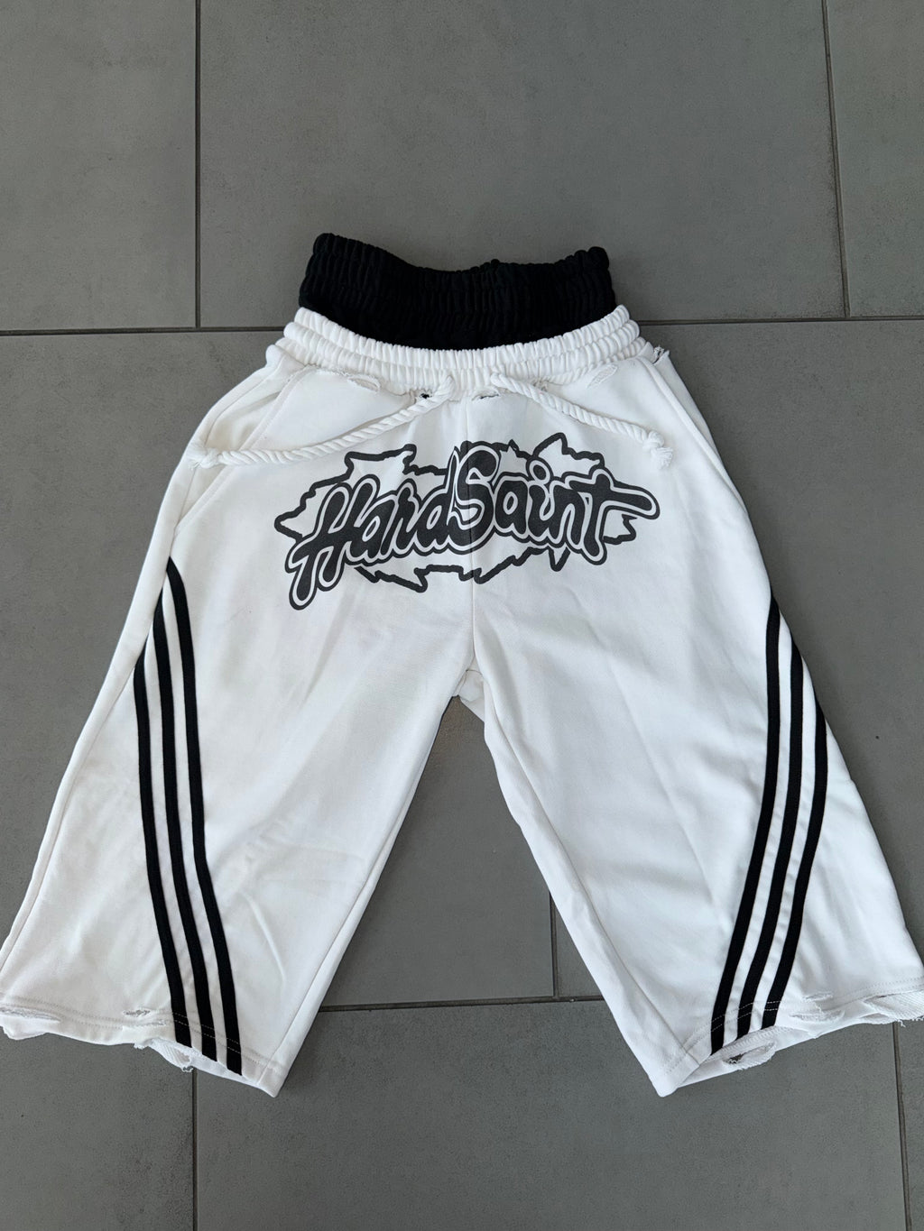 Money & Motion White Shorts