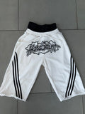 Money & Motion White Shorts