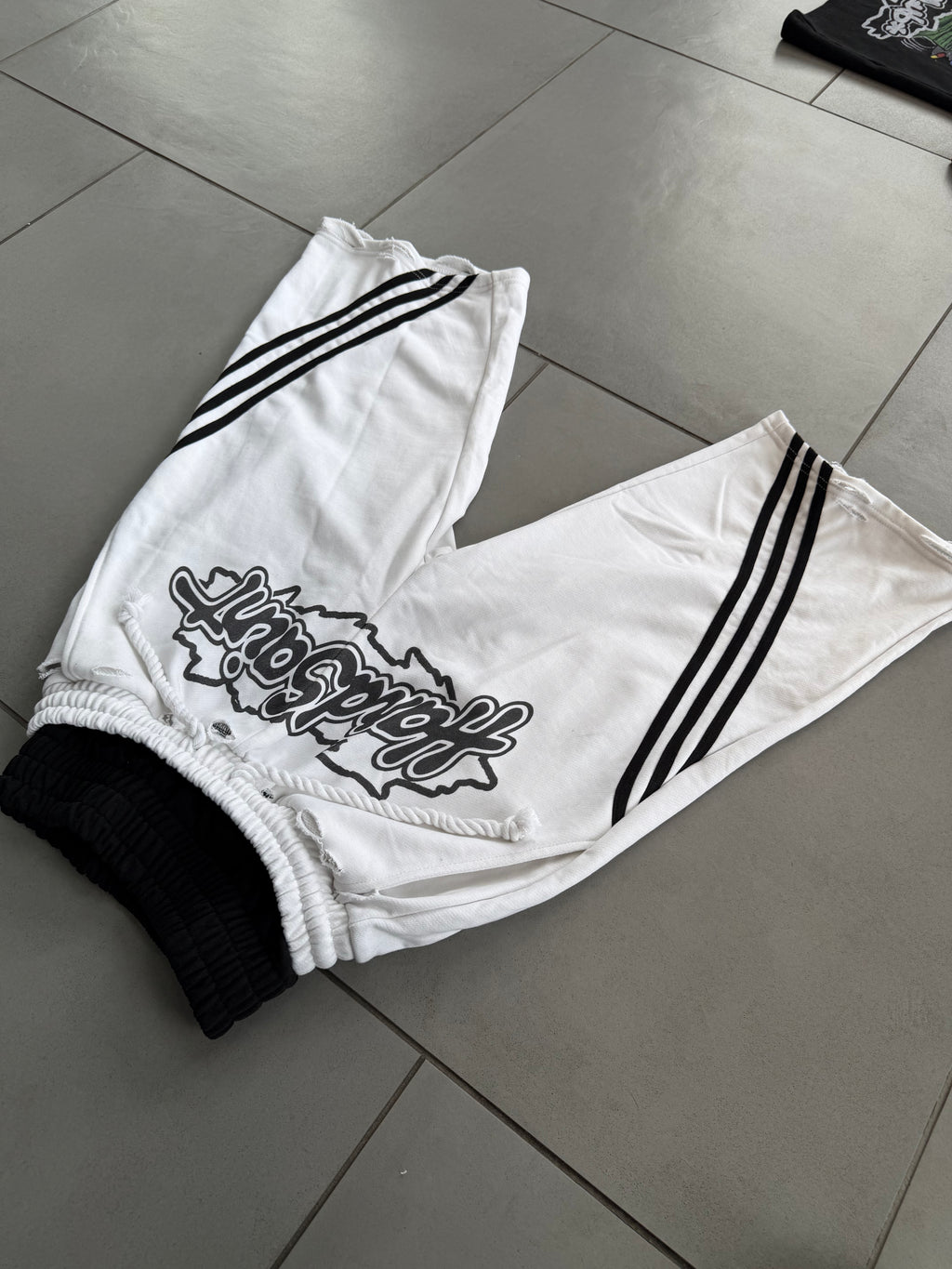 Money & Motion White Shorts