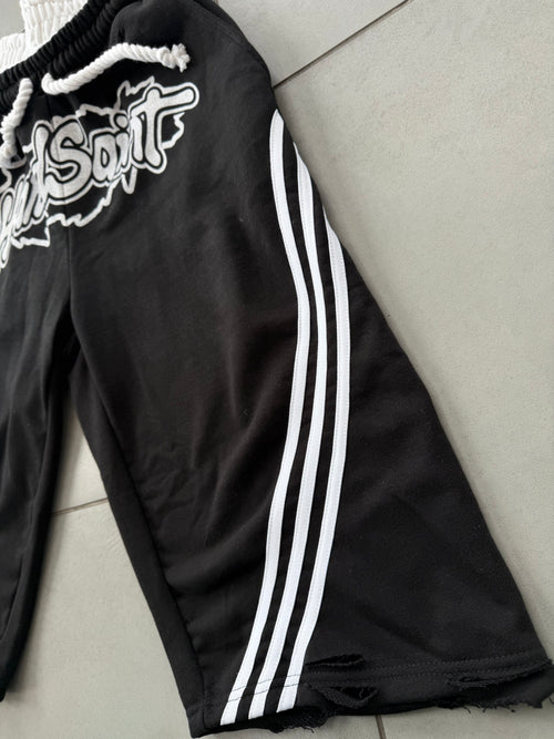 Money & motion Black Shorts