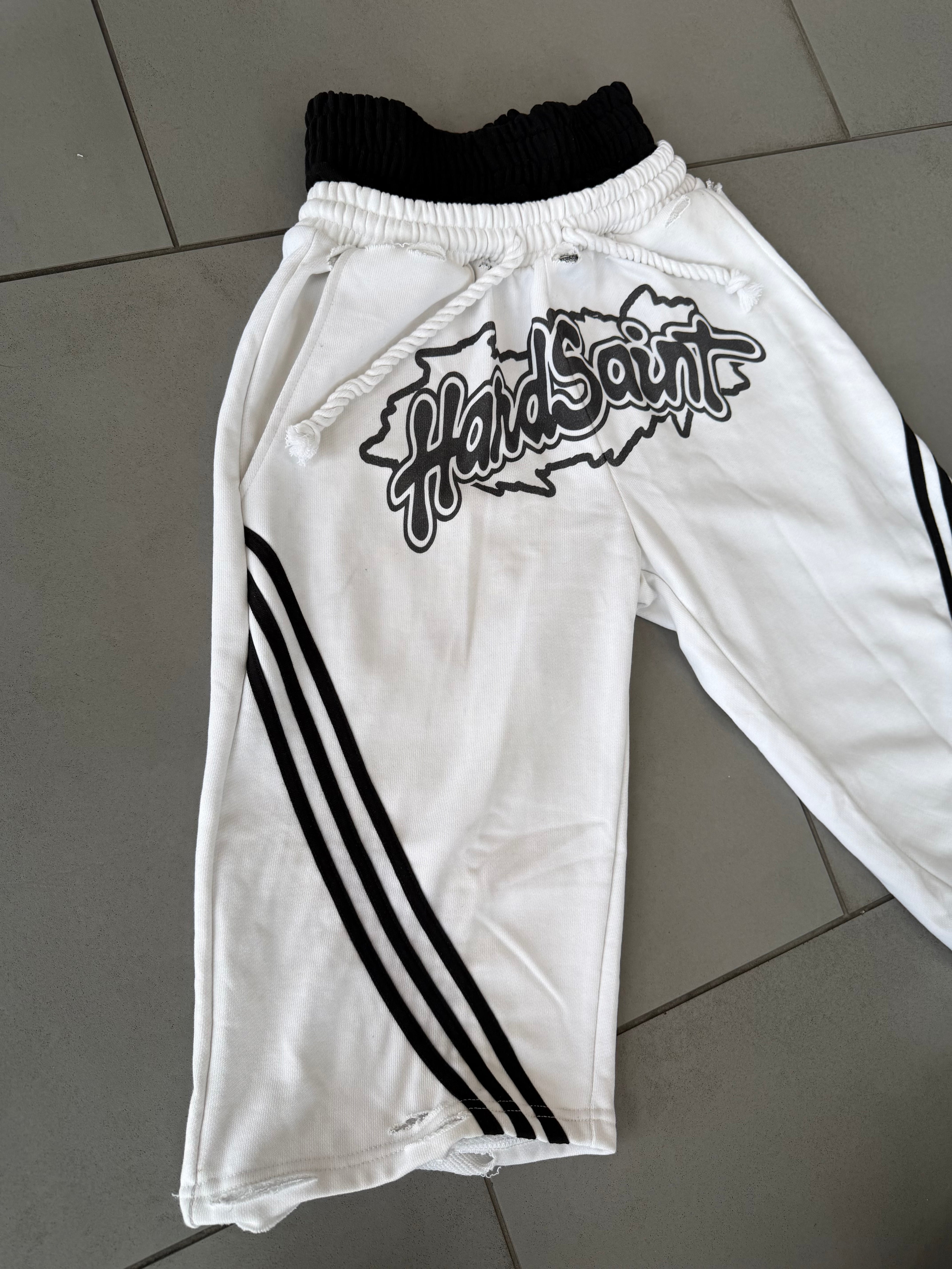 Money & Motion White Shorts