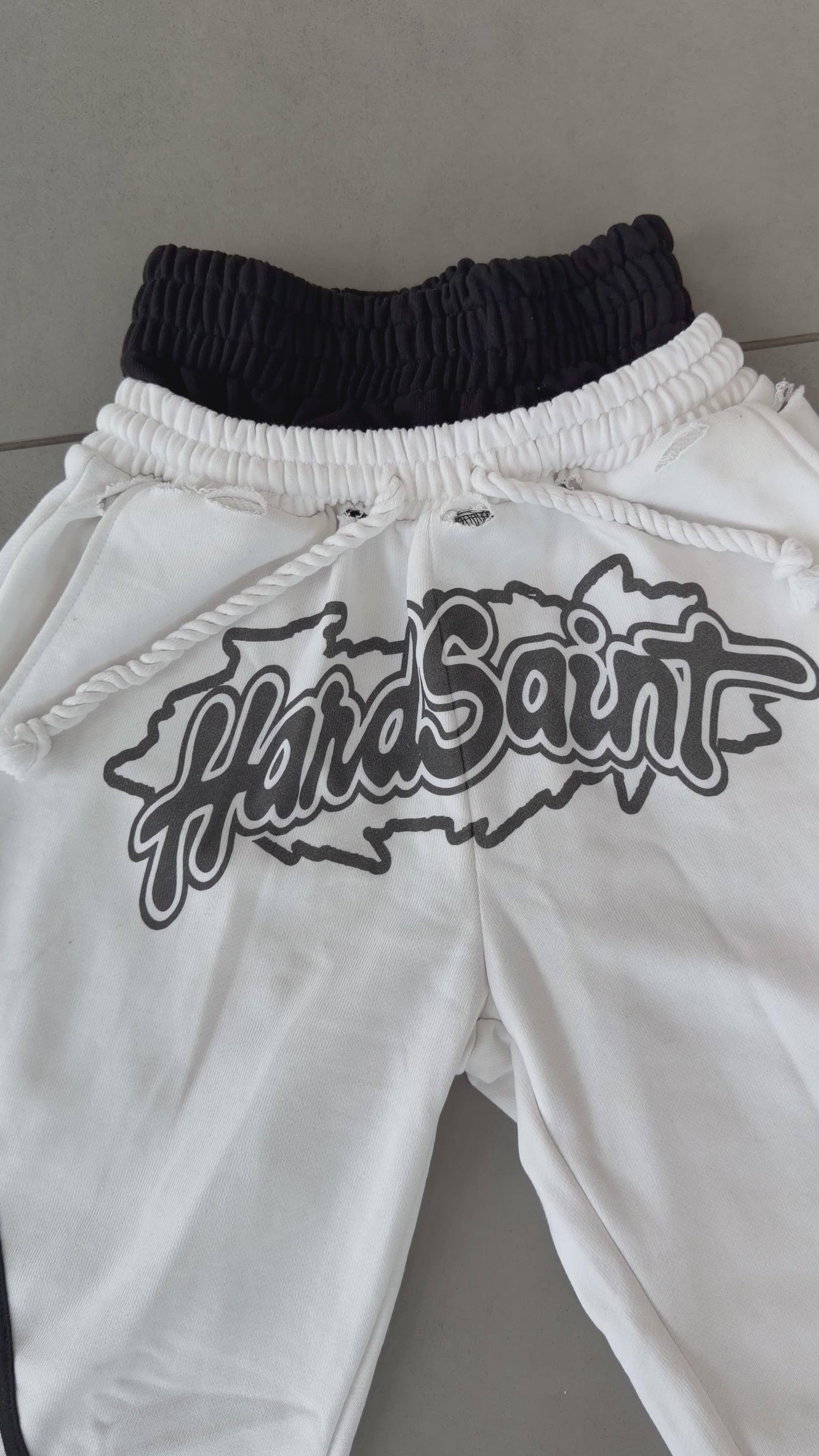 Money & Motion White Shorts
